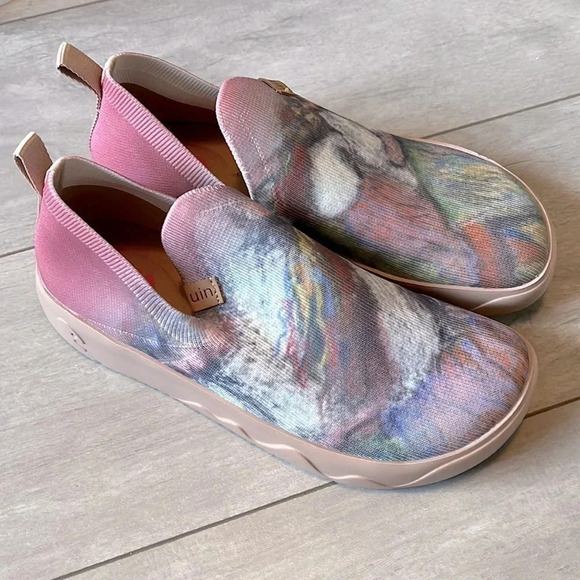 UIN Edgar Degas Ukrainian Dancers Fuerteventura Woman Slip On Sneakers, Size 8.5 - Picture 3 of 11